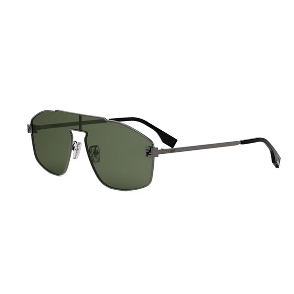 Occhiali da Sole Uomo Fendi SKY Argento Lenti Verdi Originali