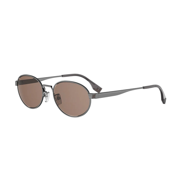 Occhiali da Sole Fendi Uomo FE40180U Argento Lenti Grigie