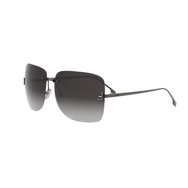 Occhiali da Sole Fendi First Crystal Argento con Lenti Sfumate