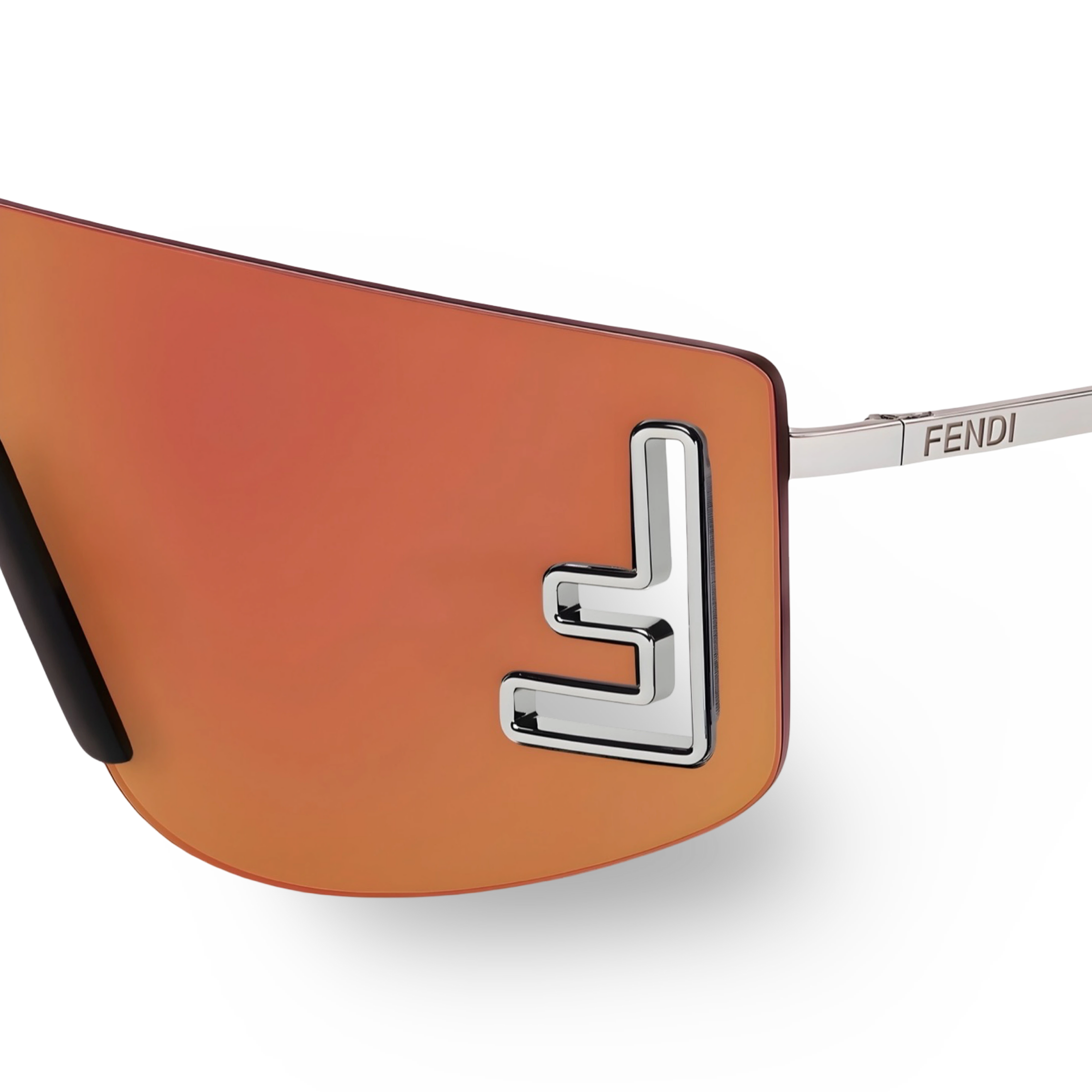 OCCHIALI DA SOLE A MASCHERINA ARGENTO - 00-00-135 MM