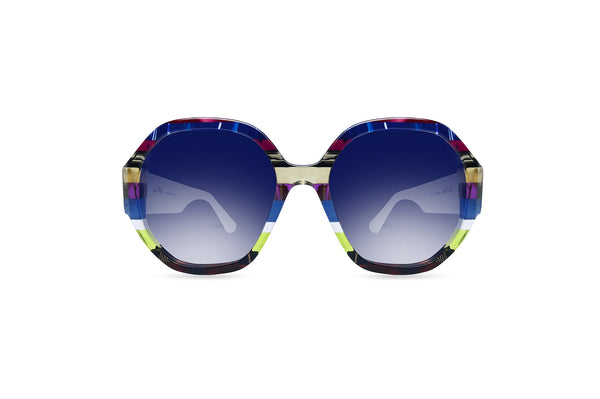 OCCHIALI DA SOLE MODELLO GALLINARA SUN DONNA | ULTRA LIMITED ULSGLNRI RIGHE - CALIBRO 56
