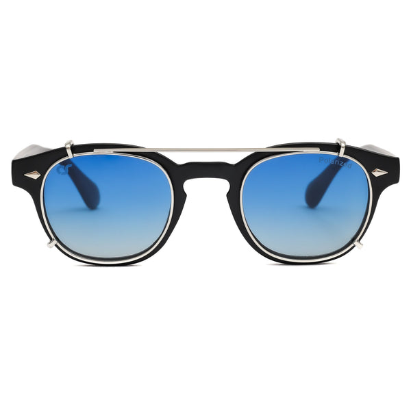 OCCHIALE DA SOLE UOMO OS SUNGLASSES - BERLINO NERO CLIP BLU