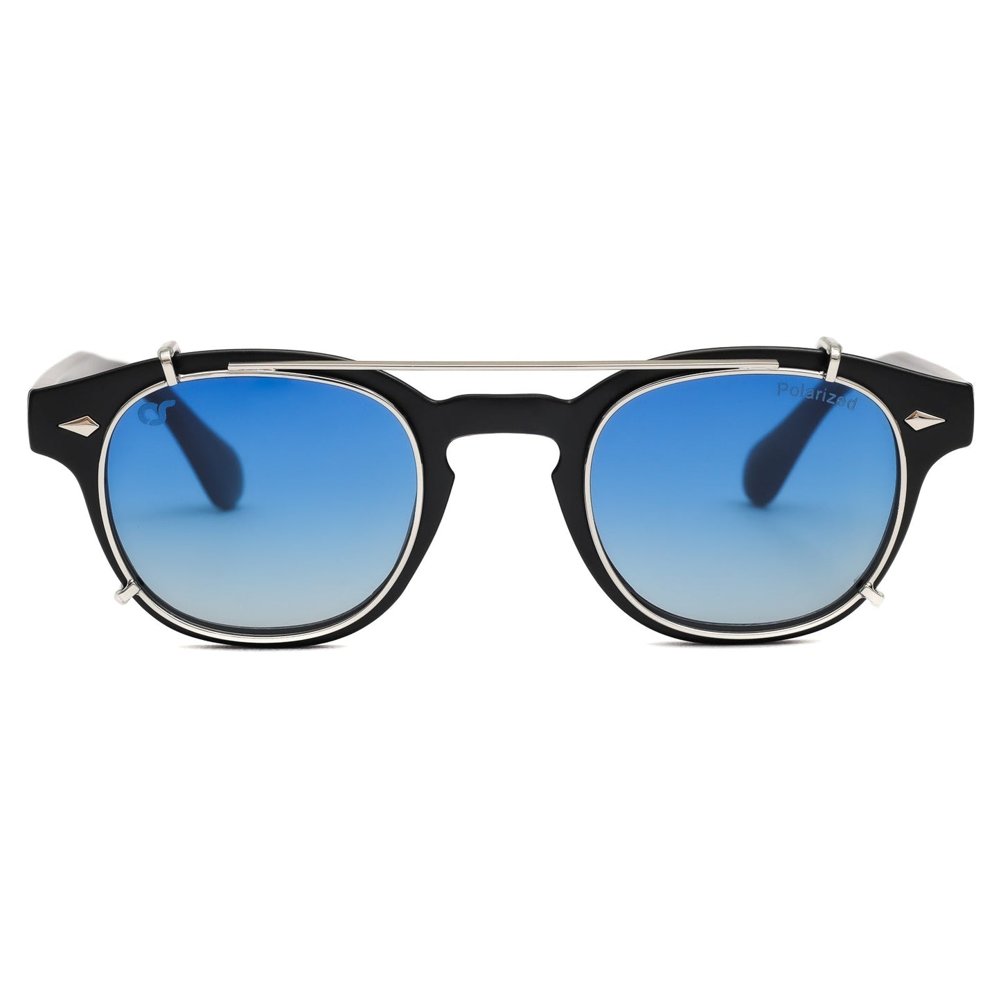 OCCHIALE DA SOLE DONNA OS SUNGLASSES - BERLINO NERO CLIP BLU