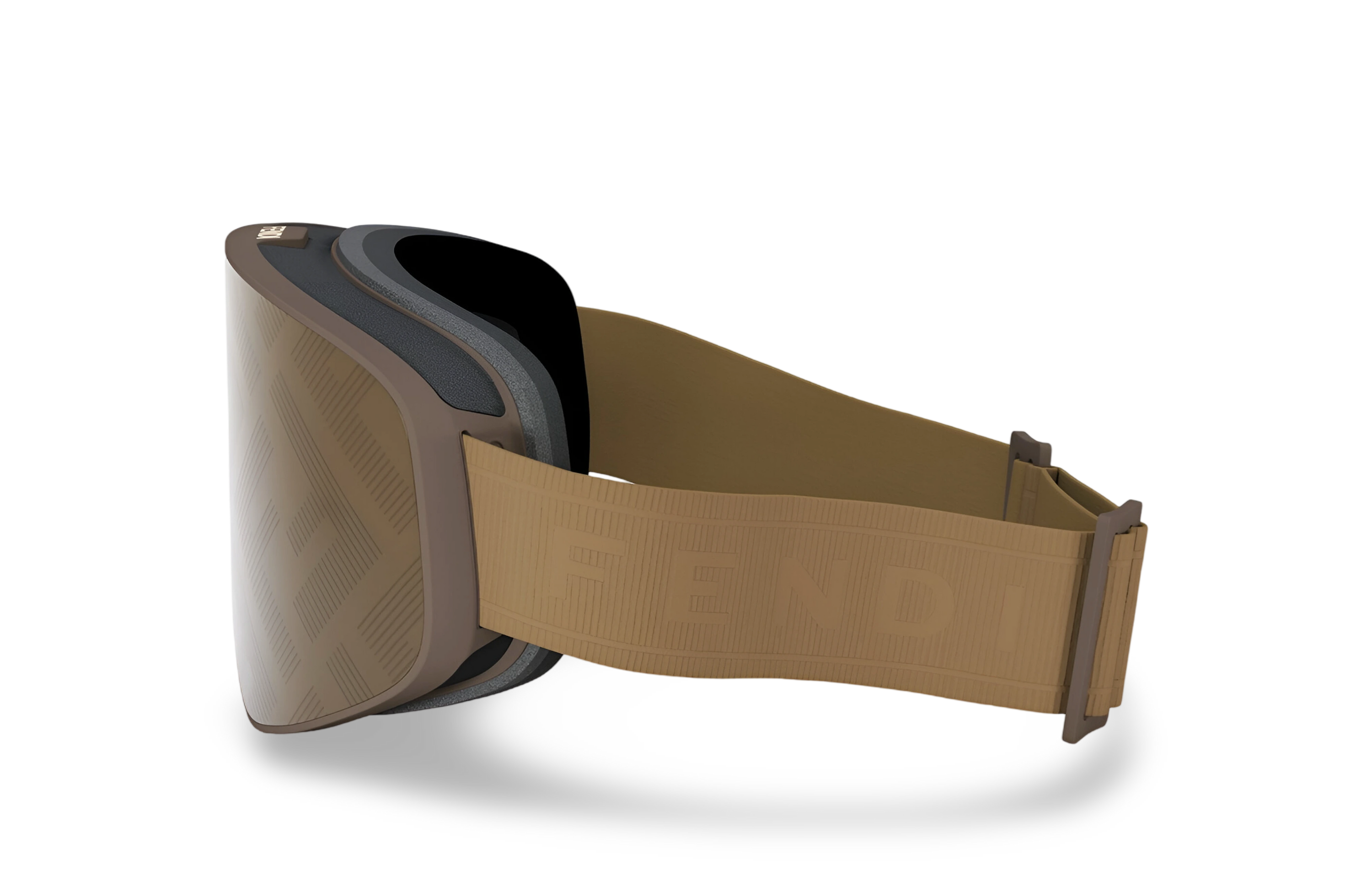 MASCHERA DA SCI MARRONE CON LENTE FF - 00-0-000 MM