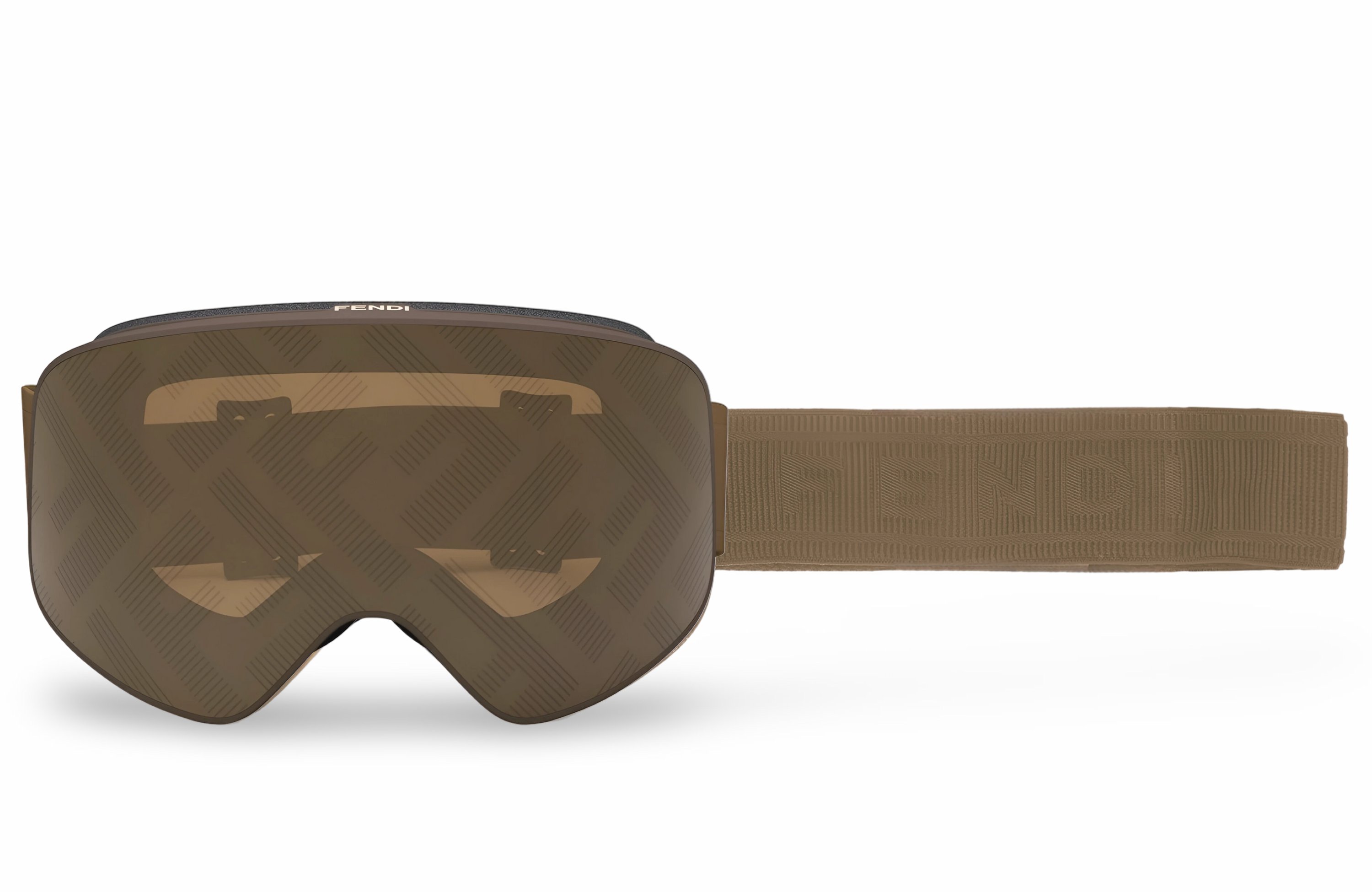 MASCHERA DA SCI MARRONE CON LENTE FF - 00-0-000 MM