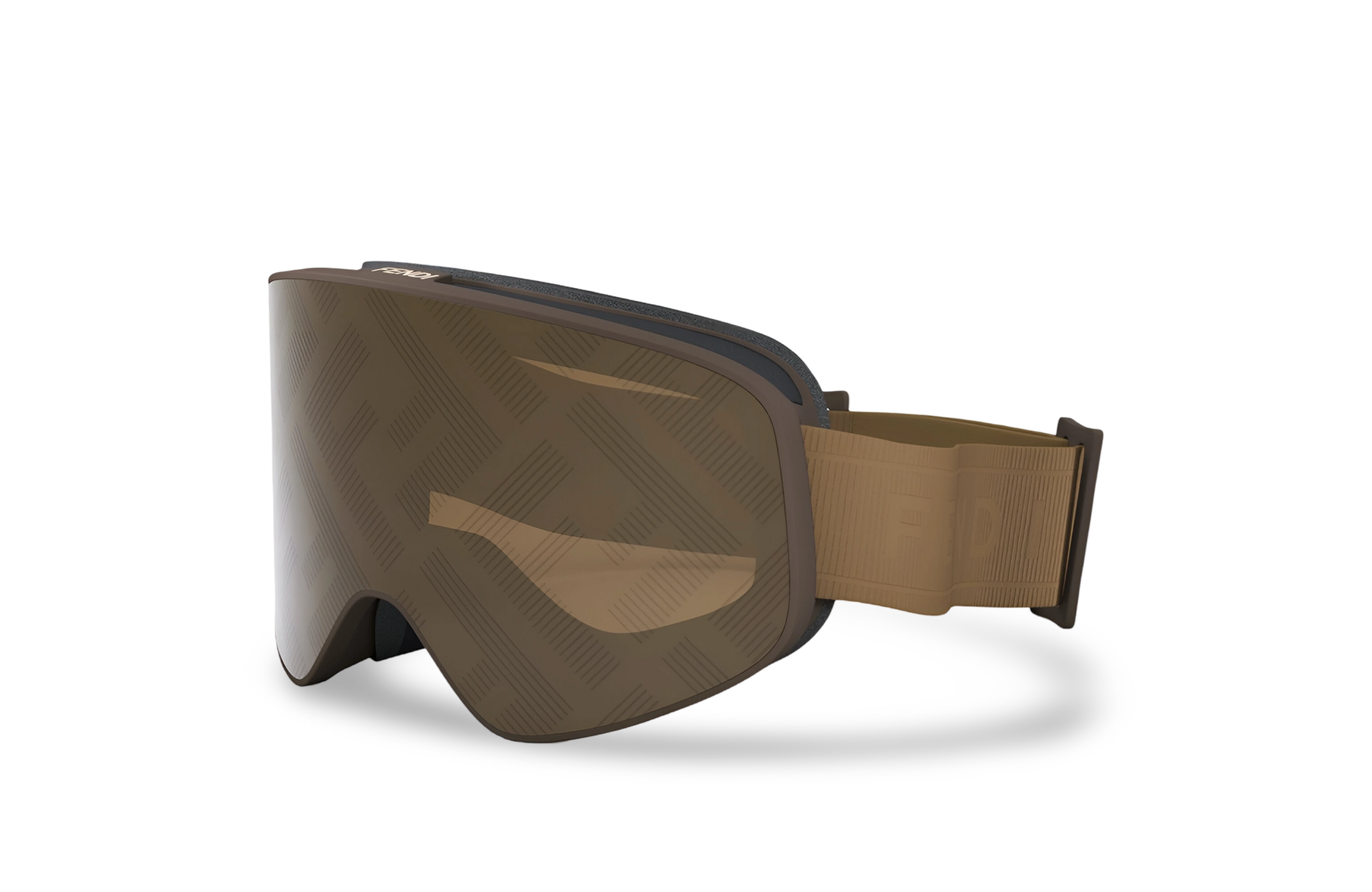 MASCHERA DA SCI MARRONE CON LENTE FF - 00-0-000 MM