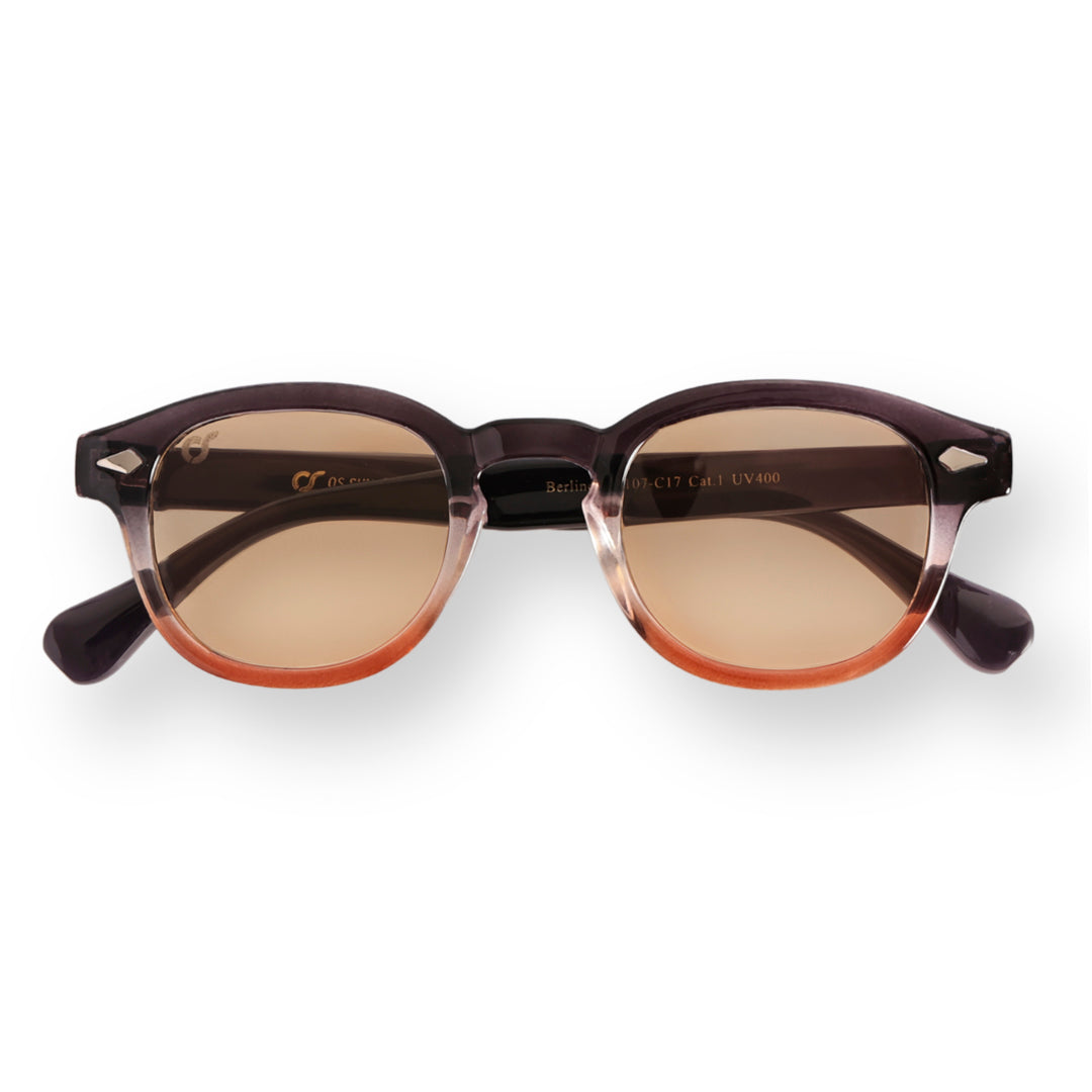 OCCHIALE DA SOLE UOMO OS SUNGLASSES - BERLINO WOOD GIALLO
