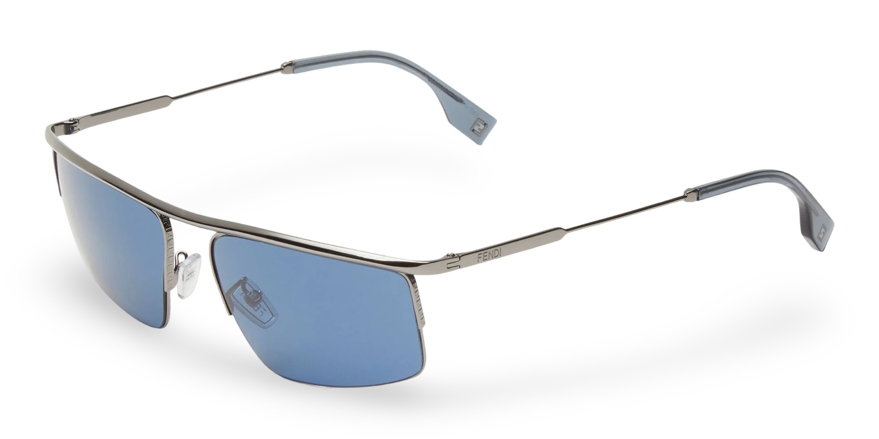 OCCHIALI DA SOLE RETTANGOLARI ARGENTO - 60-16-145 MM