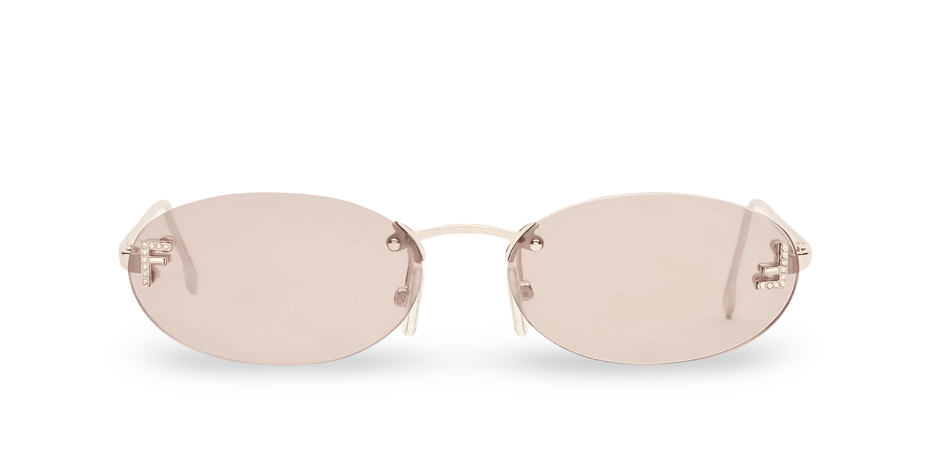 OCCHIALI DA SOLE OVALI ORO ROSA CON LENTI ROSA - 54-15-135 MM