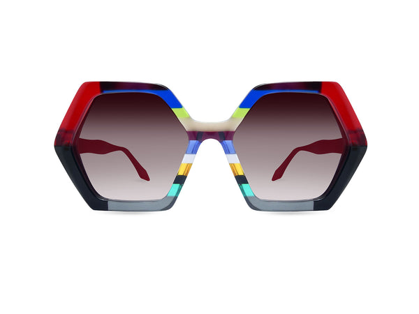 OCCHIALI DA SOLE MODELLO PALMARIA SUN DONNA | ULTRA LIMITED ULSPLRO ROSSO - CALIBRO 56