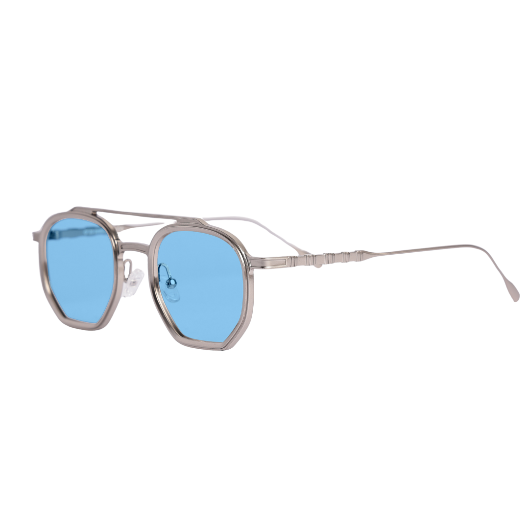 OCCHIALE DA SOLE DONNA OS SUNGLASSES - BAKU SILVER AZZURRO