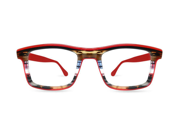 OCCHIALI DA VISTA MODELLO ROVIGO UOMO | ULTRA LIMITED ULRORO ROSSO - CALIBRO 56