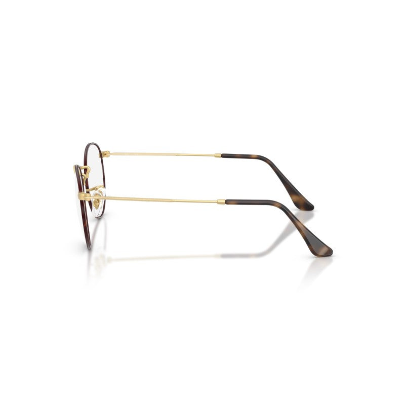 OCCHIALE DA VISTA UNISEX | RAY-BAN RX 3447V - ROUND METAL 3188 AVANA OPACO SU ORO ARISTA OPACO - CALIBRO 47