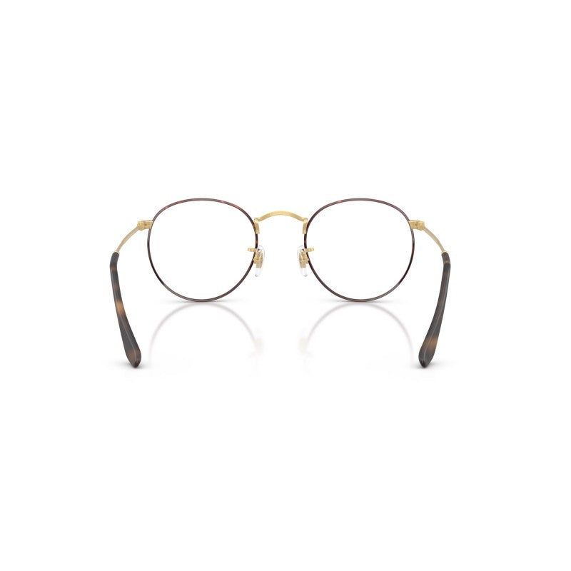OCCHIALE DA VISTA UNISEX | RAY-BAN RX 3447V - ROUND METAL 3188 AVANA OPACO SU ORO ARISTA OPACO - CALIBRO 47