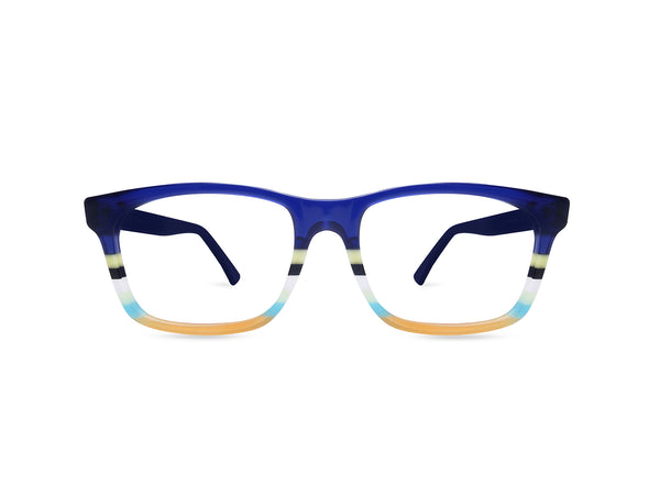 OCCHIALI DA VISTA MODELLO SIRMIONE UOMO | ULTRA LIMITED BLU - CALIBRO 57