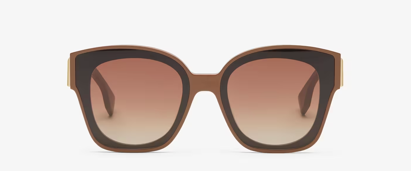 Fendi First Caramel acetate sunglasses