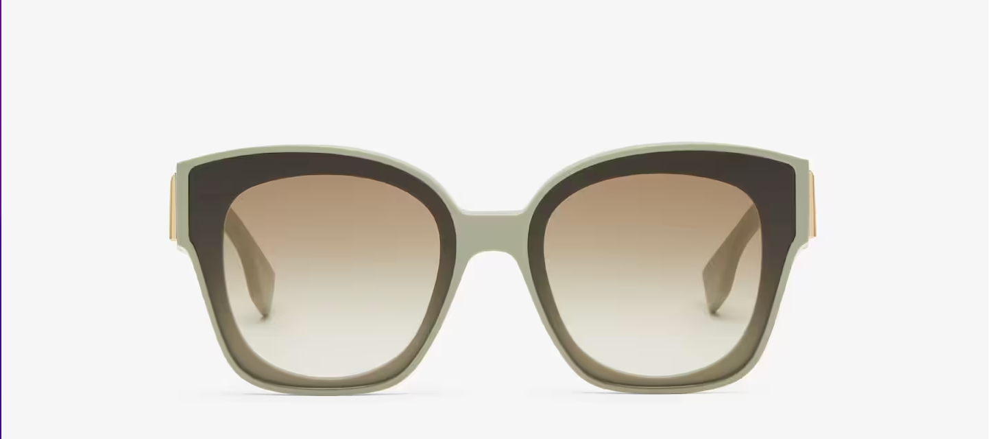 Fendi First Mint-colored acetate sunglasses