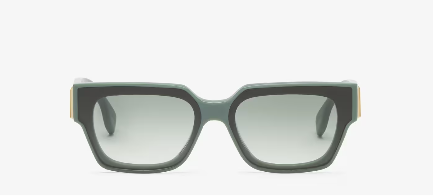 Fendi First Dark green acetate sunglasses