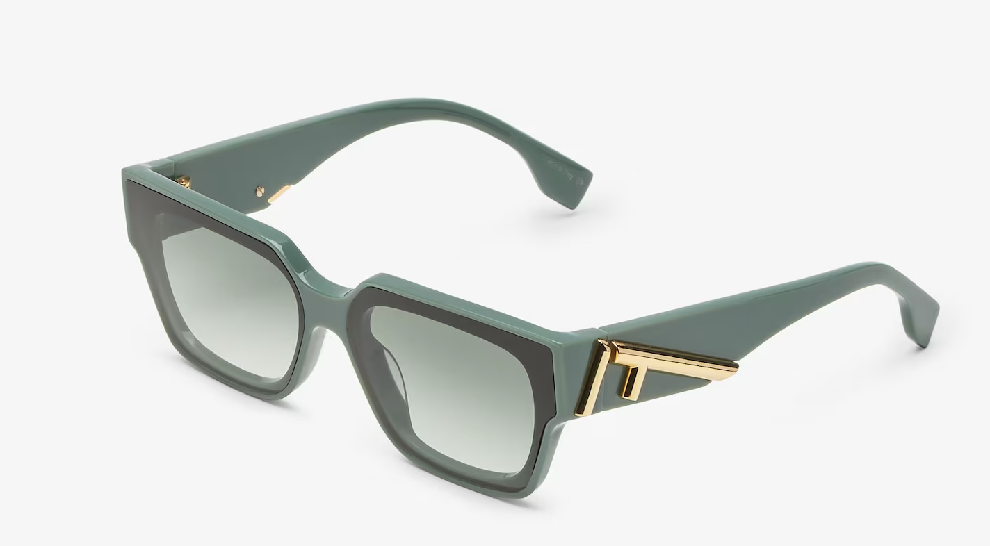 Fendi First Dark green acetate sunglasses