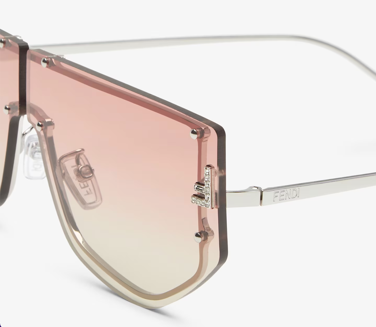 Fendi First Mask sunglasses with two-tone gradient lenses