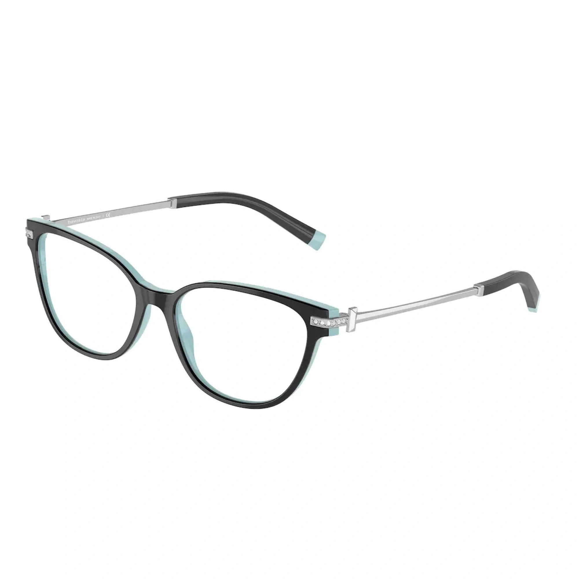 TIFFANY TF 2223B - 8055 BLACK ON TIFFANY BLUE | OCCHIALE DA VISTA DONNA | CALIBRO 54