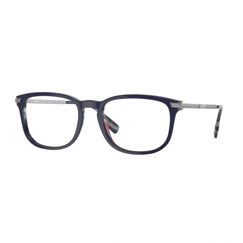 BURBERRY BE 2369 CEDRIC 3956 TOP BLU A QUADRI BLU NAVY | OCCHIALE DA VISTA UOMO CALIBRO 54