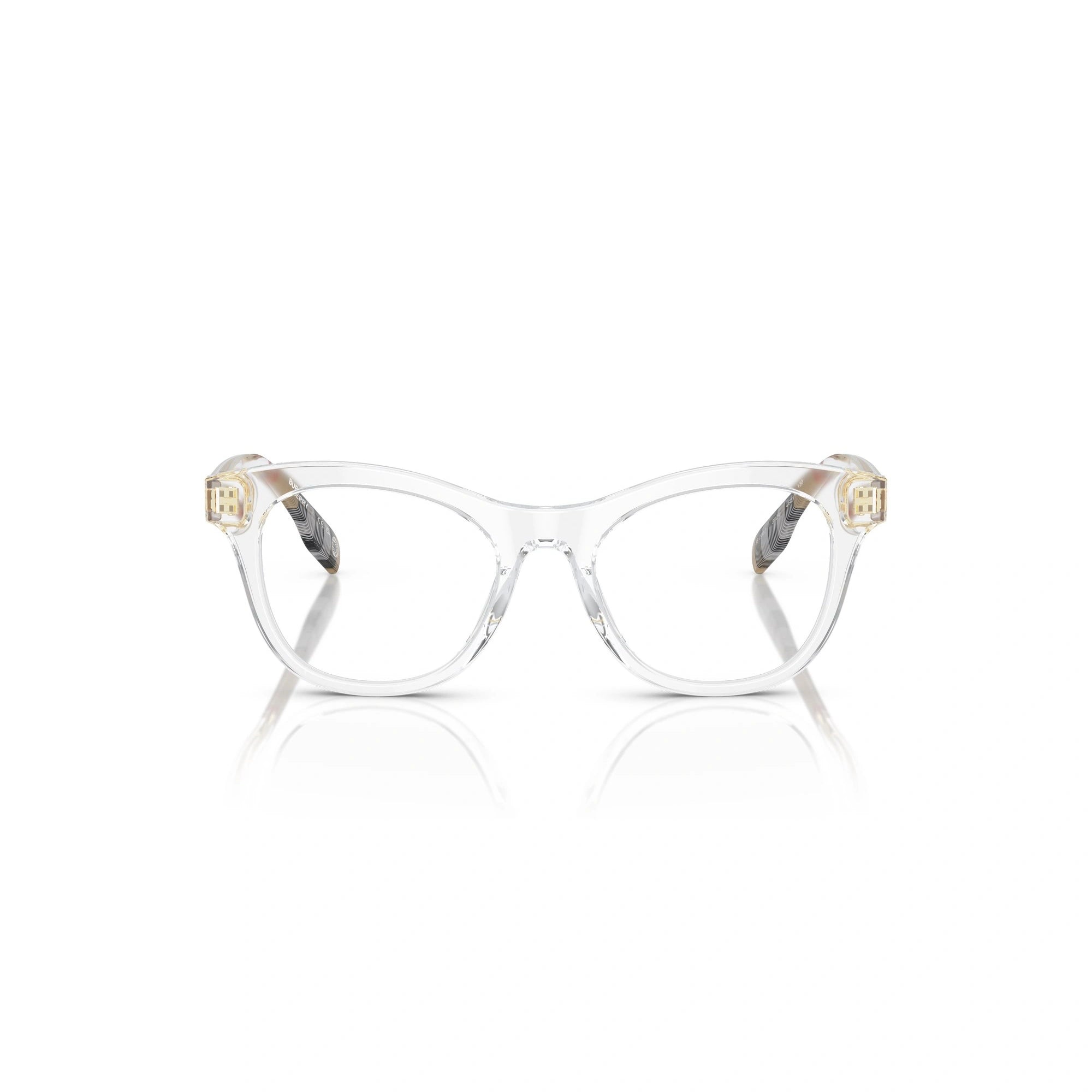 BURBERRY JB 2007 - 3024 TRASPARENTE SU MOTIVO VINTAGE CHECK | OCCHIALE DA VISTA BAMBINA | CALIBRO 44