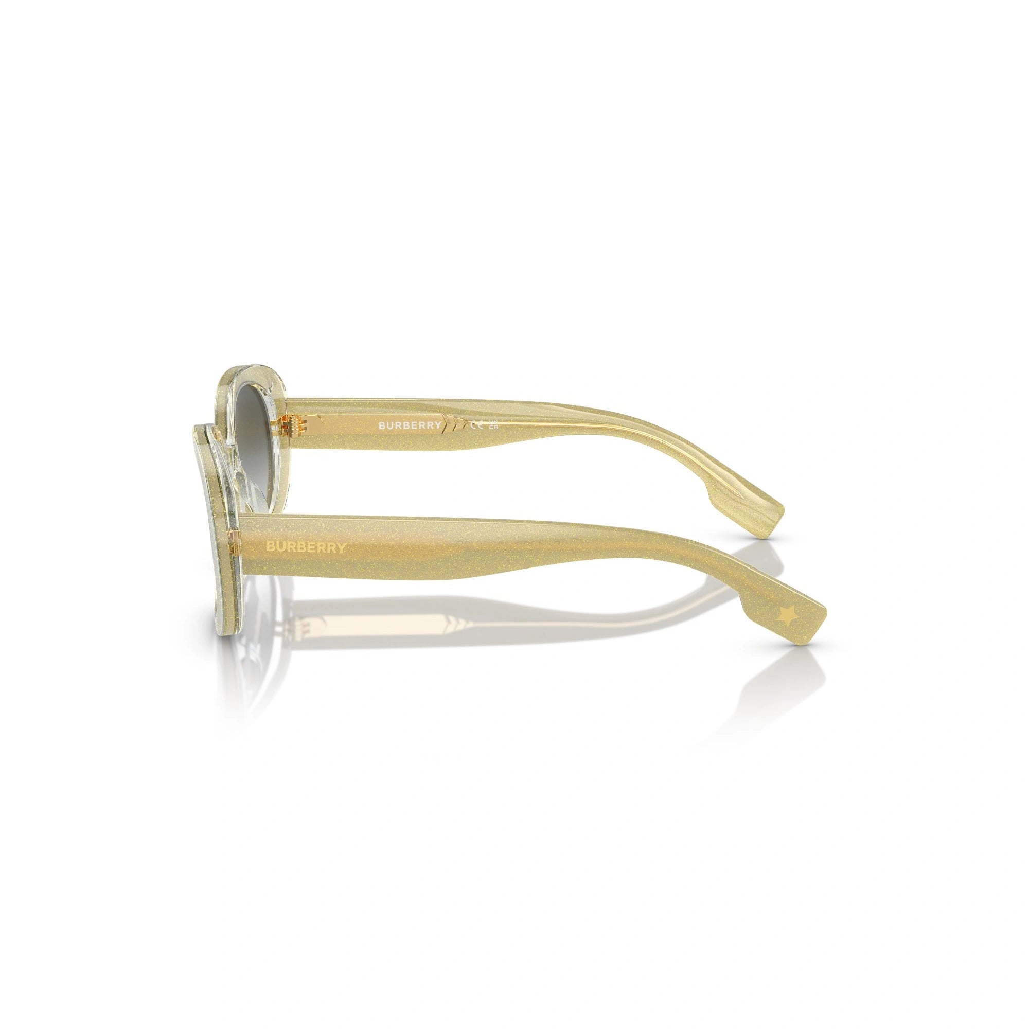 BURBERRY JB 4339 - 39628E ORO/BEIGE MARRONE TRASPARENTE | OCCHIALE DA SOLE BAMBINA | CALIBRO 48