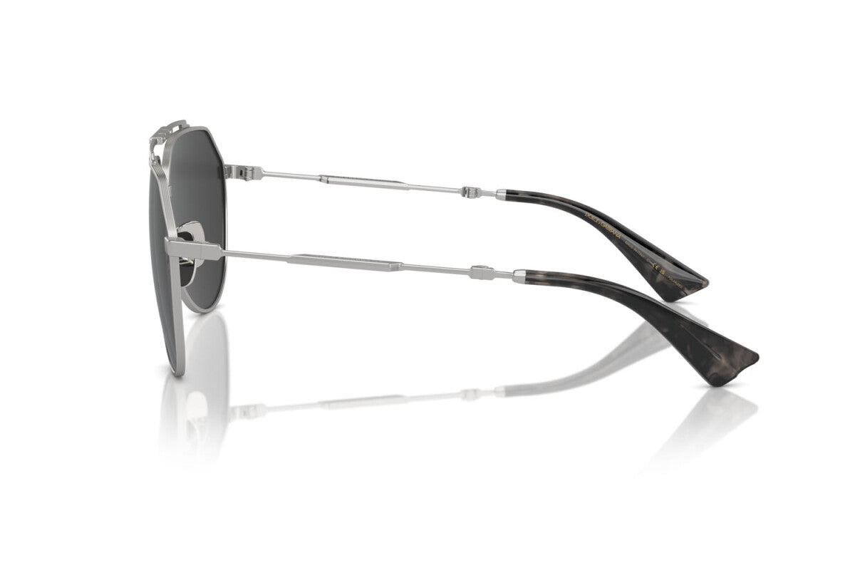 DOLCE & GABBANA - 136648 ARGENTO OPACO | OCCHIALE DA SOLE UOMO - DG 2302 CALIBRO 60