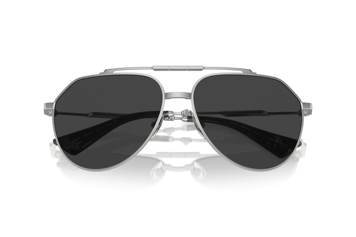 DOLCE & GABBANA - 136648 ARGENTO OPACO | OCCHIALE DA SOLE UOMO - DG 2302 CALIBRO 60