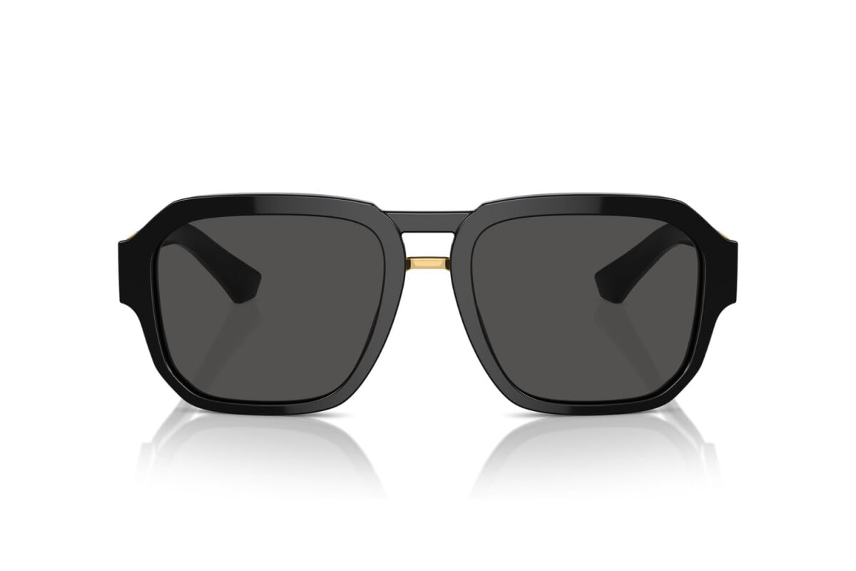 DOLCE & GABBANA - 501/87 NERO | OCCHIALE DA SOLE UOMO - DG 4464 CALIBRO 56
