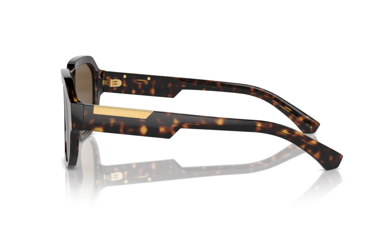 DOLCE & GABBANA - 502/73 L'AVANA | OCCHIALE DA SOLE UOMO - DG 4464 CALIBRO 56