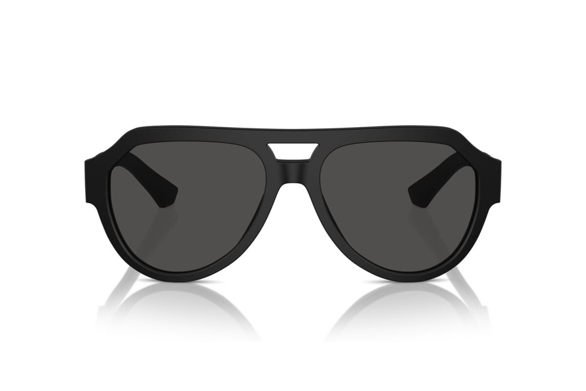 DOLCE & GABBANA - 25256G NERO OPACO | OCCHIALE DA SOLE UOMO - DG 4466 CALIBRO 56