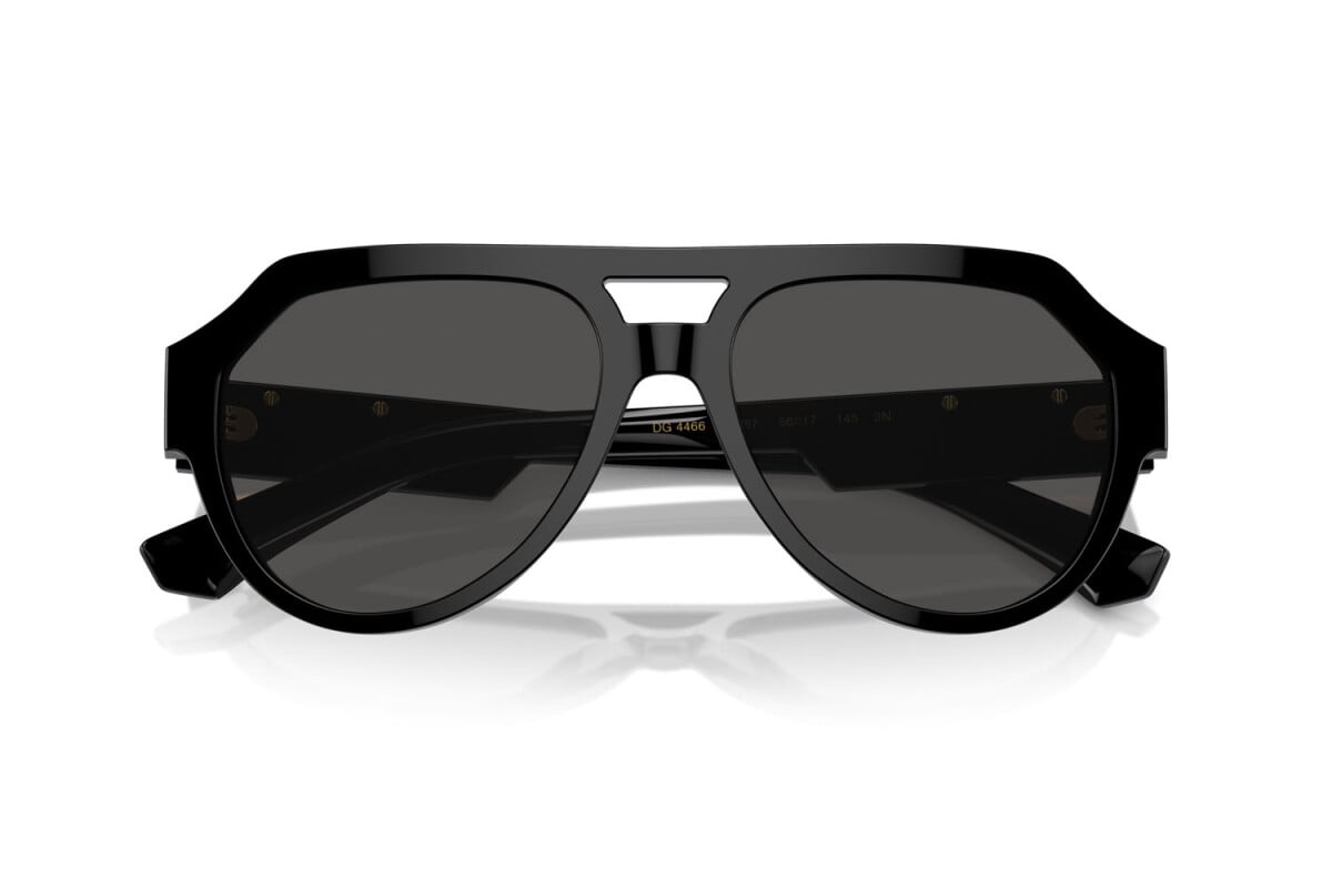 DOLCE & GABBANA - 501/87 NERO | OCCHIALE DA SOLE UOMO - DG 4466 CALIBRO 56