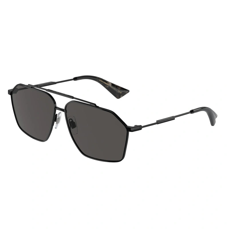 DOLCE & GABBANA - 31778 NERO | OCCHIALE DA SOLE UOMO - DG 2303 CALIBRO 61
