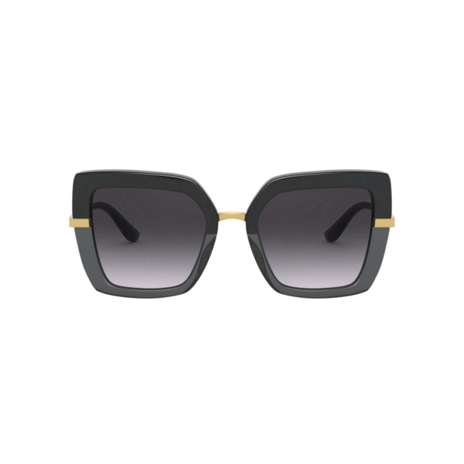 DOLCE & GABBANA DG 4373 - 32468G TOP NERO SU NERO TRASPARENTE | OCCHIALE DA SOLE DONNA