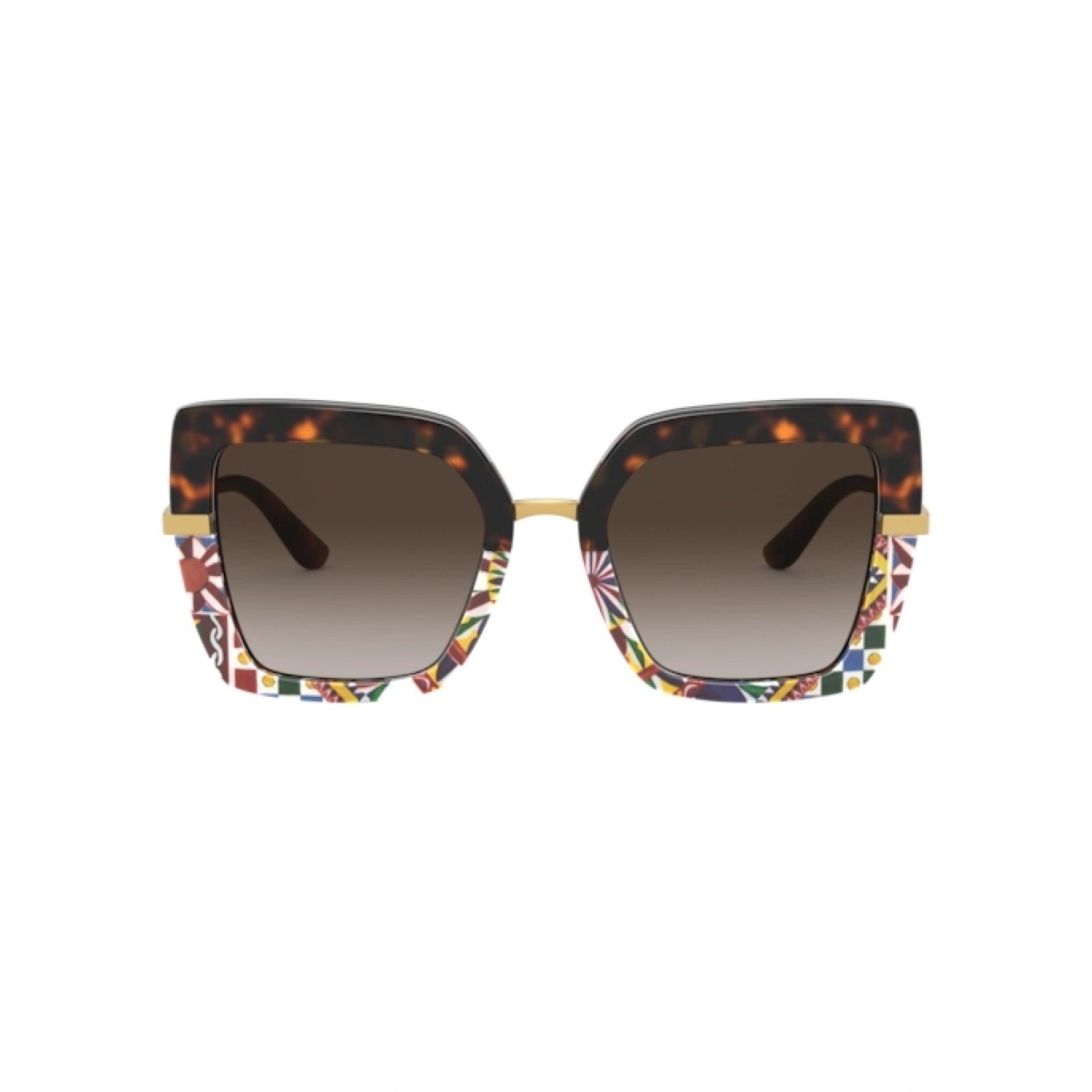 DOLCE & GABBANA DG 4373 - 327813 AVANA / STAMPA CARRETTO | OCCHIALE DA SOLE DONNA