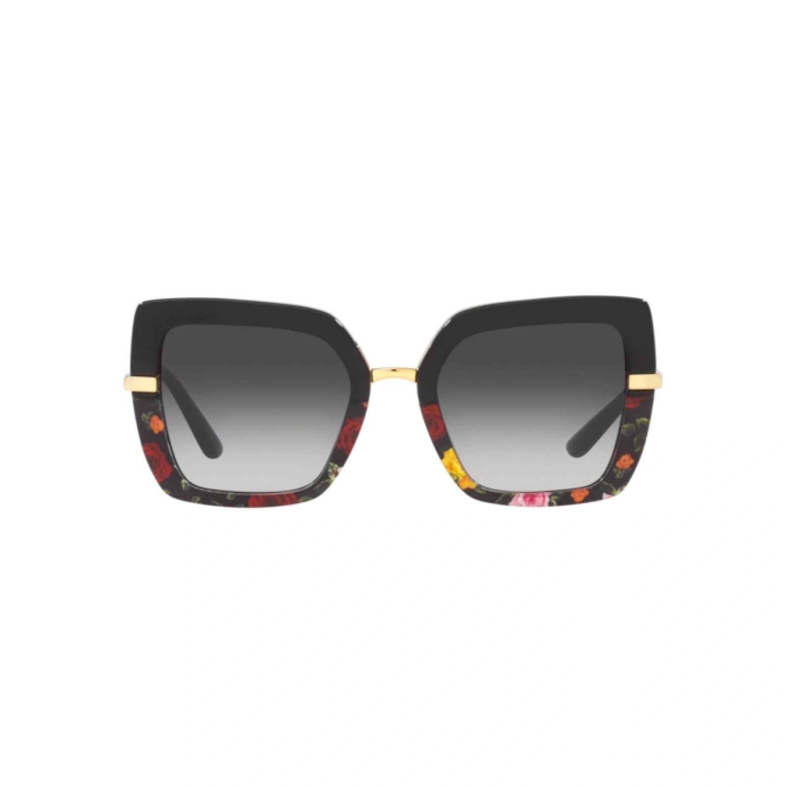 DOLCE & GABBANA DG 4373 - 34008G NERO SU STAMPA DI FIORI INVERNALI | OCCHIALE DA SOLE DONNA