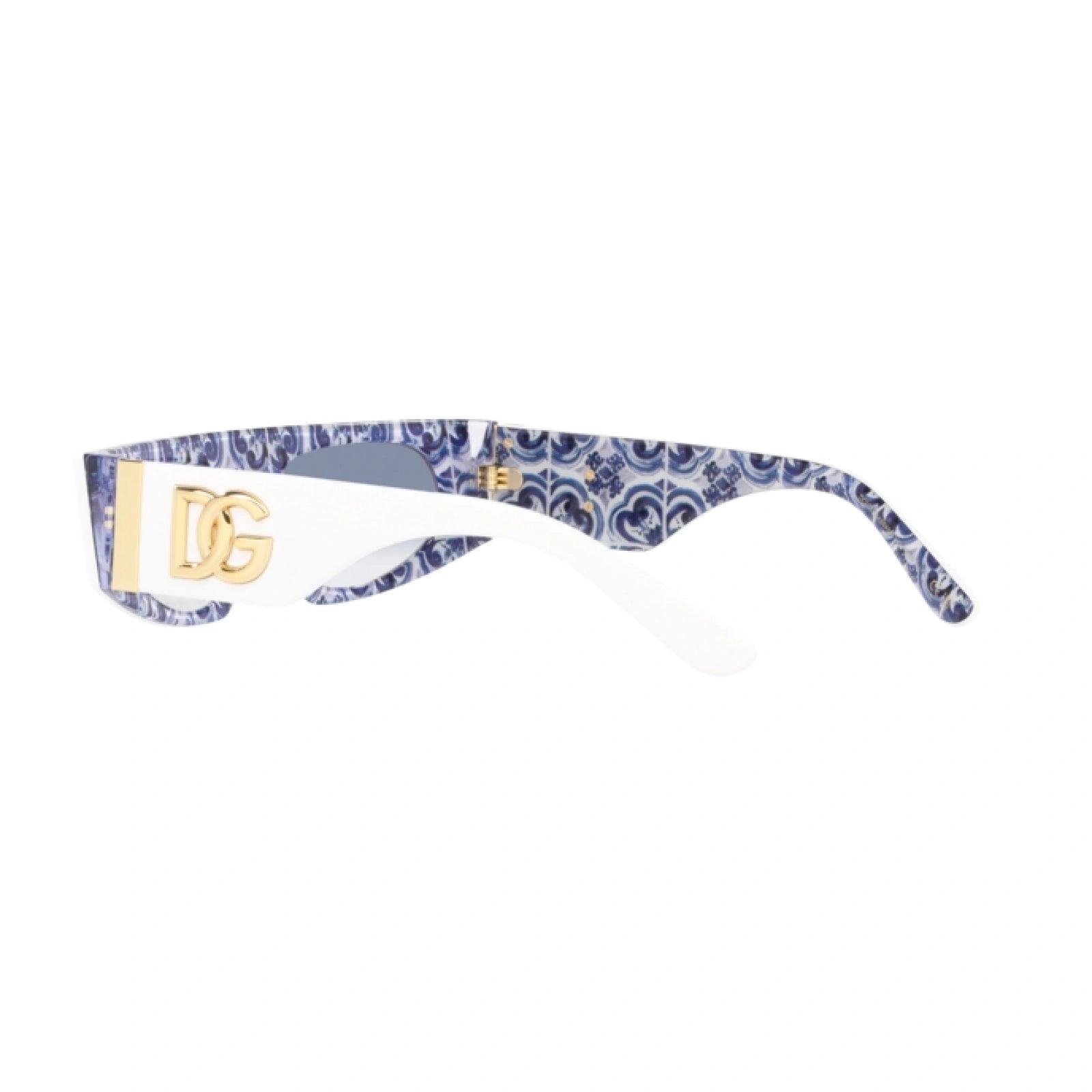 DOLCE & GABBANA DG 4411 - 337119 BIANCO SU MAIOLICA BLU | OCCHIALE DA SOLE DONNA