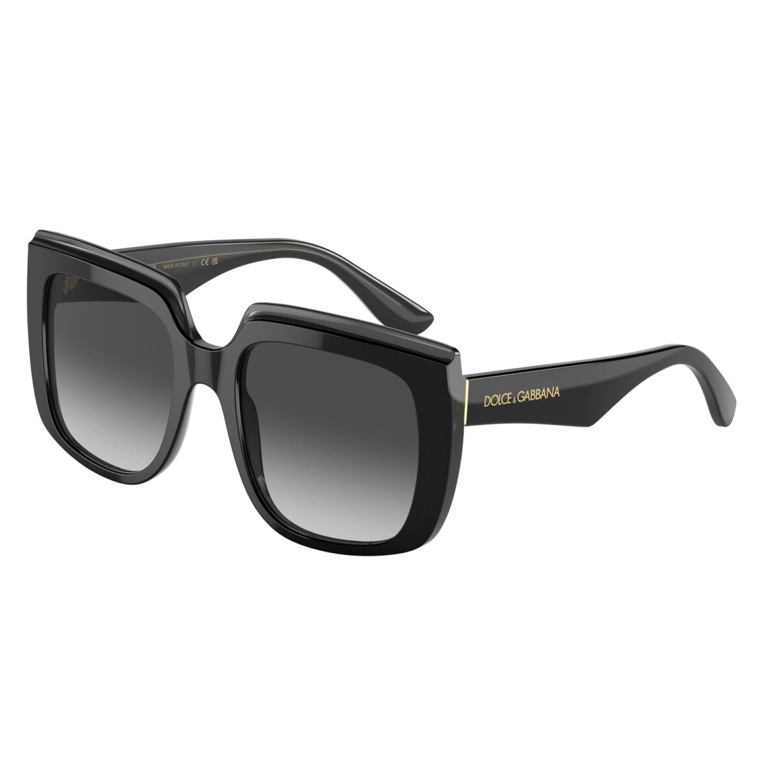 DOLCE & GABBANA DG 4414 - 501/8G NERO SU NERO TRASPARENTE | OCCHIALE DA SOLE DONNA