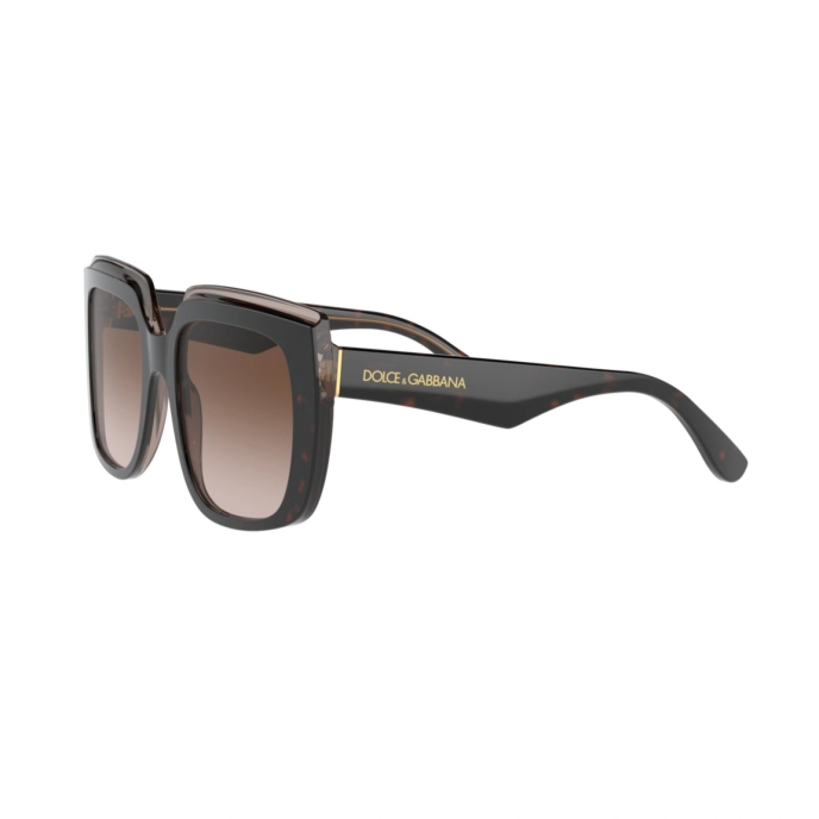 DOLCE & GABBANA DG 4414 - 502/13 AVANA SU MARRONE TRASPARENTE | OCCHIALE DA SOLE DONNA