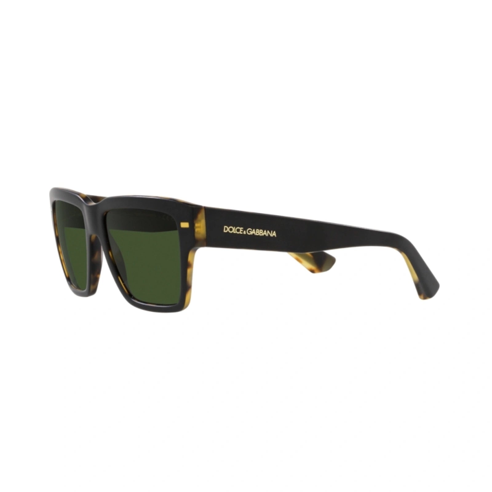 DOLCE & GABBANA DG 4431 - 340471 NERO OPACO SU AVANA GIALLA | OCCHIALE DA SOLE UOMO