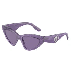 DOLCE & GABBANA DG 4439 - 34071A FIORE VIOLA | OCCHIALE DA SOLE DONNA CALIBRO 55