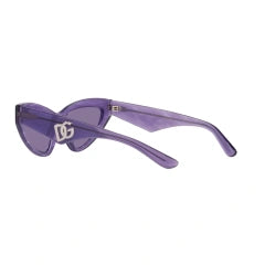DOLCE & GABBANA DG 4439 - 34071A FIORE VIOLA | OCCHIALE DA SOLE DONNA CALIBRO 55