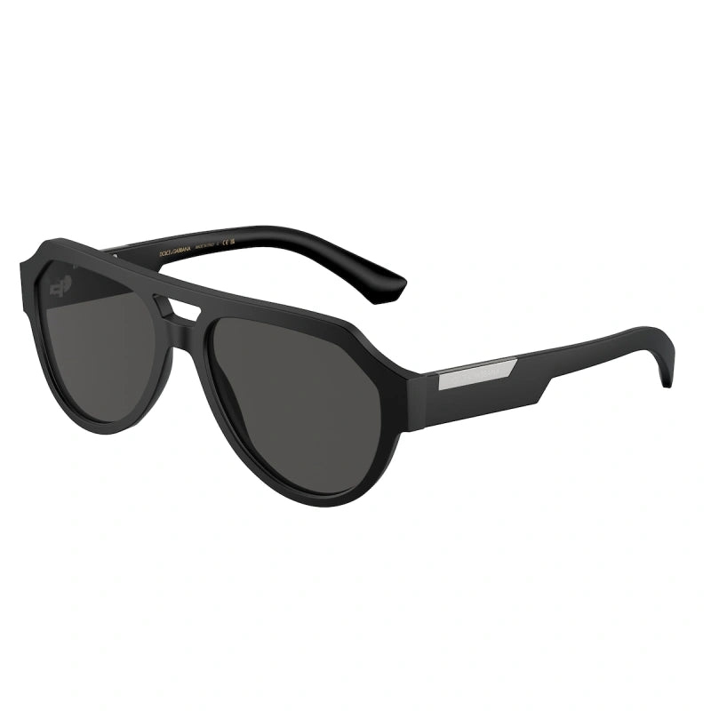 DOLCE & GABBANA - 25256G NERO OPACO | OCCHIALE DA SOLE UOMO - DG 4466 CALIBRO 56