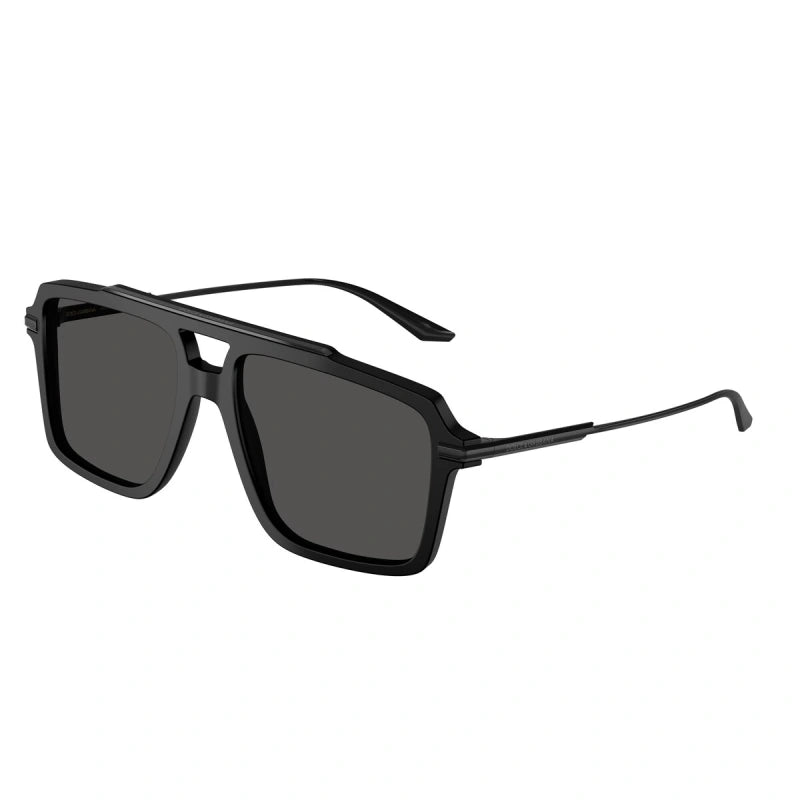 DOLCE & GABBANA - 252587 NERO OPACO | OCCHIALE DA SOLE UOMO - DG 4477 CALIBRO 56
