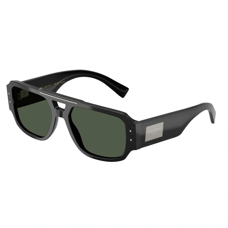 DOLCE & GABBANA - 28209A NERO SPAZZOLATO | OCCHIALE DA SOLE UOMO - DG 4482 CALIBRO 57