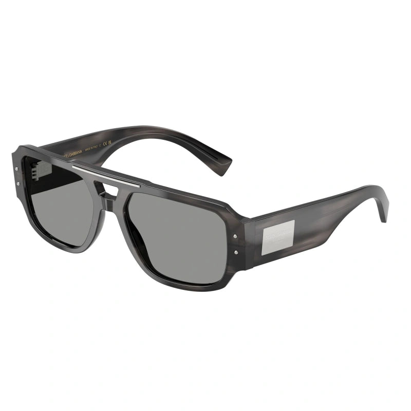DOLCE & GABBANA - 3440/1 GRIGIO STRIATO | OCCHIALE DA SOLE UOMO - DG 4482 CALIBRO 57
