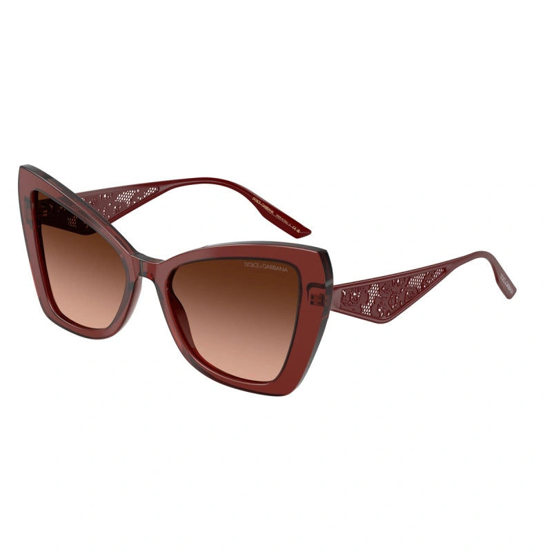DOLCE & GABBANA - 30455M BORDEAUX TRASPARENTE | OCCHIALE DA SOLE DONNA - DG 4489 CALIBRO 55
