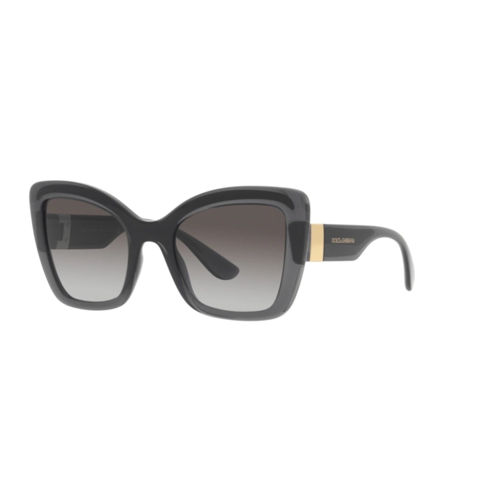 DOLCE & GABBANA DG 6170 - 32578G GRIGIO/NERO TRASPARENTE | OCCHIALE DA SOLE DONNA